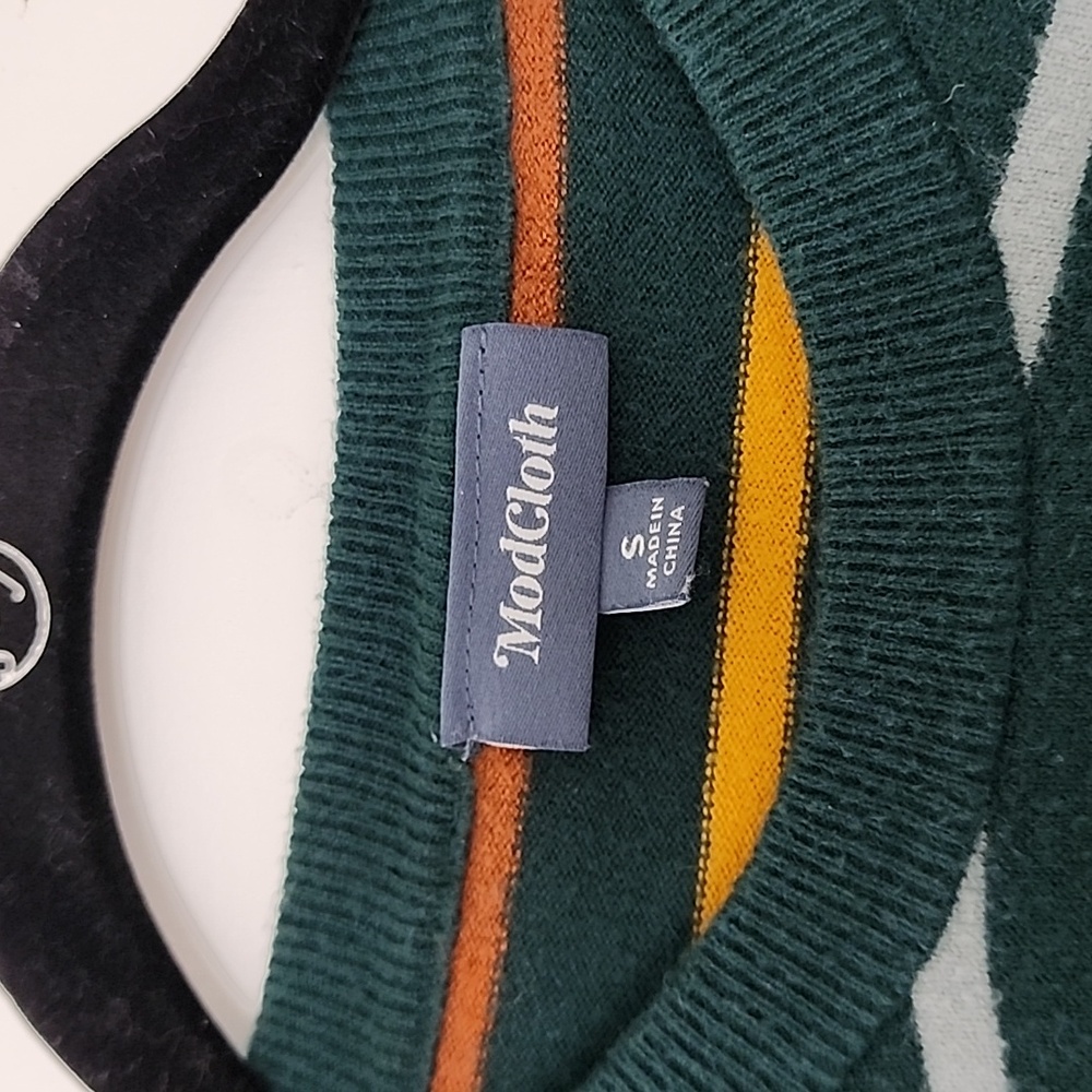 Modcloth Retro Stripe Short Sleeve Sweater - Picture 4 of 6